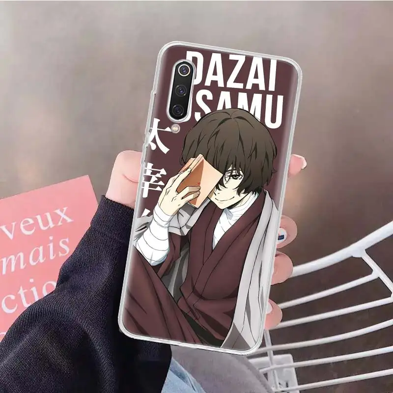 anime bungou stray dogs dazai osamu soft phone case for xiaomi redmi note 10 10s 9 9s 8 7 8t 11s 11t 11 pro 9a 9t 9c 8a 7a shell free global shipping