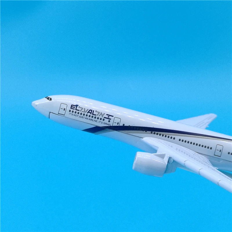 Модель самолета 16 см EL AL Израиль авиакомпании Боинг 777-200 имитация металлического