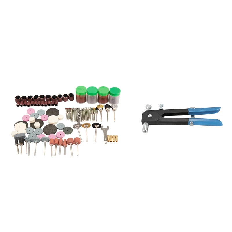 

147 Pcs Bit Set Suit Mini Drill Rotary Tool & 106Pcs M3-M8 Blind Rivet Nuts Threaded Insert And Rivet Tool