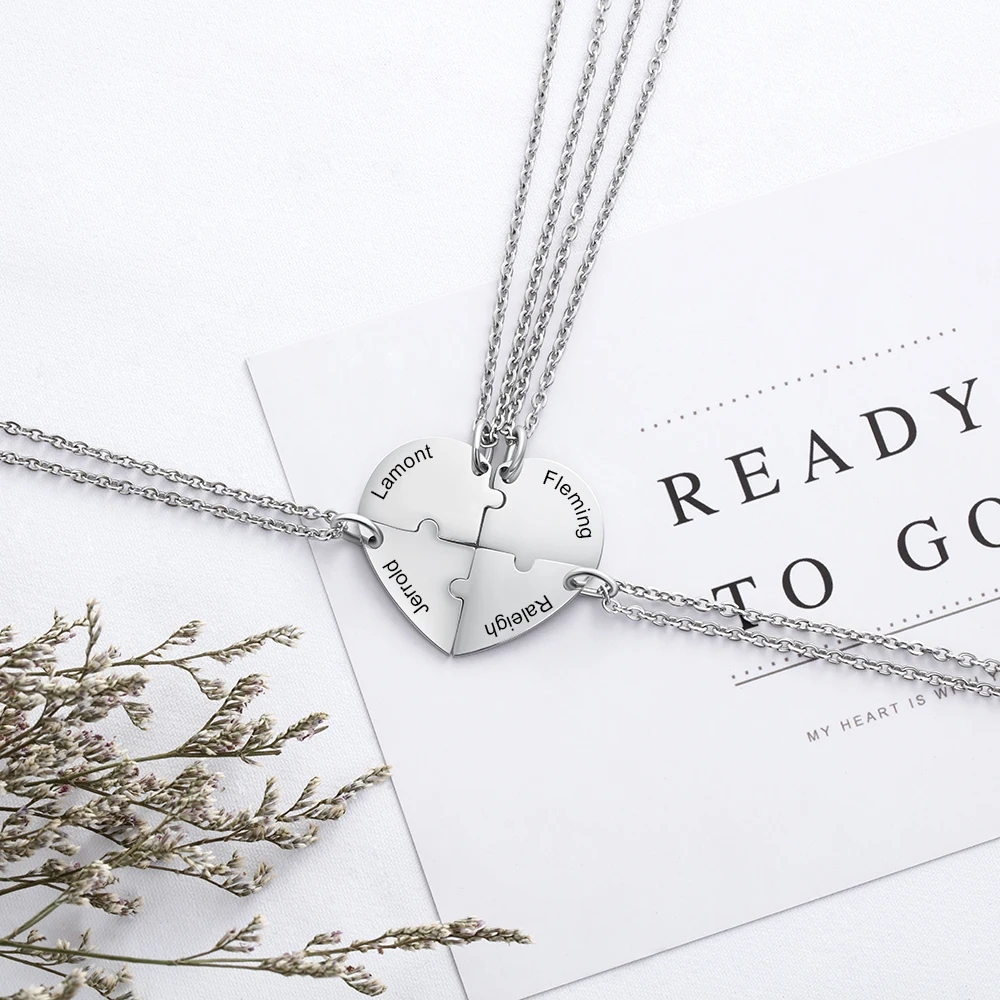 Ожерелье с подвеской дружбы 4 шт.|Индивидуальные Ожерелья| |