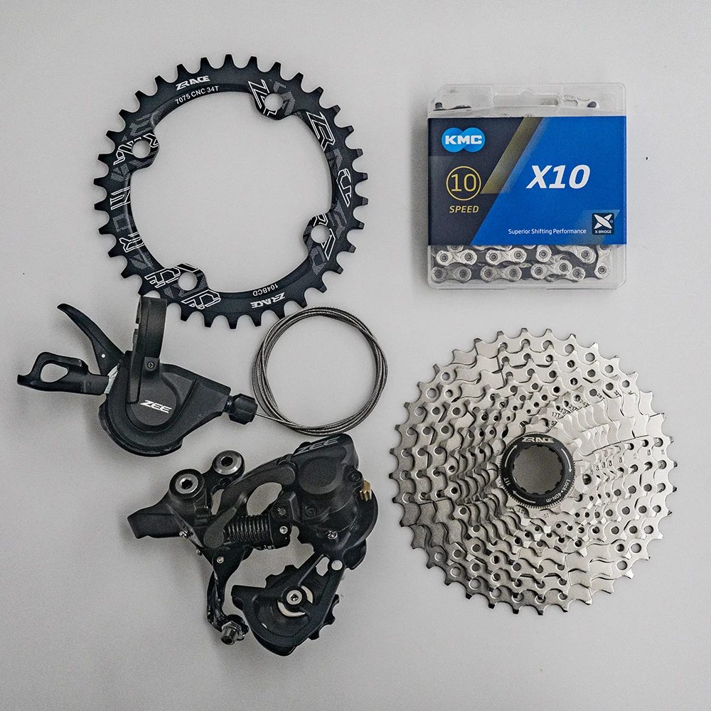 Shimano ZEE M640 10 s скоростей Groupset задний переключатель + триггерный передач zracing 11-34T 11-36T