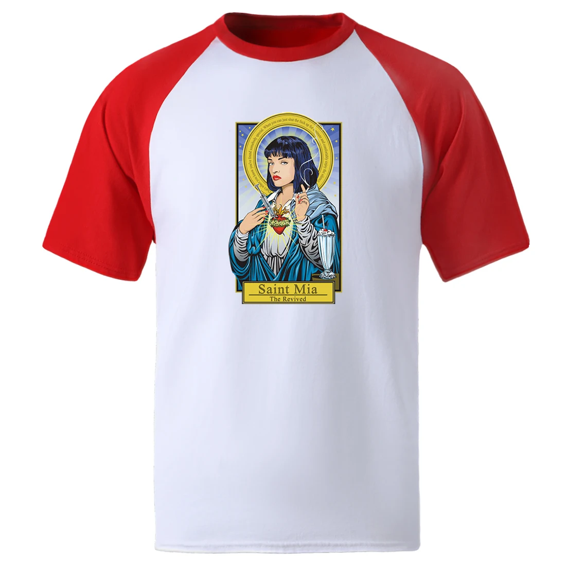 Мужские футболки криминальной фантастики Saint Mia ретро одежда 2020 уличная