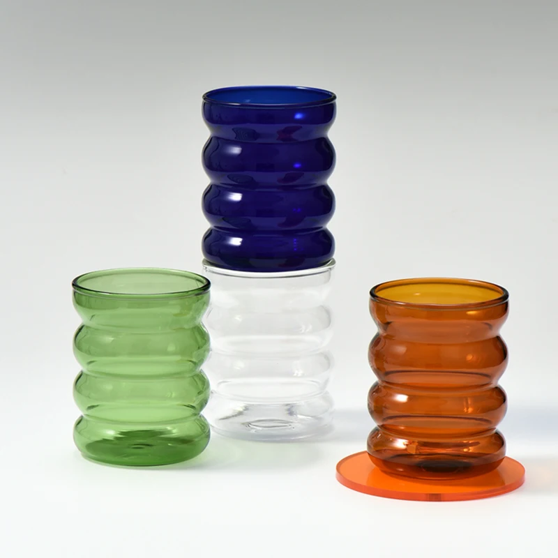 

Colored glass milk cup juice cup heat-resistant coffee cup tea cup drinking cup