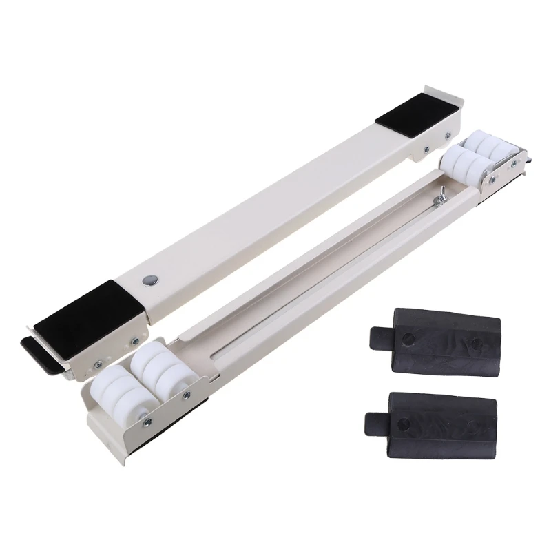 

2 Pcs Drum Washing Machine Refrigerator Mobile Base Stand Bracket Multi-functional Movable Trolley Fixed Mount Racks Adjustable