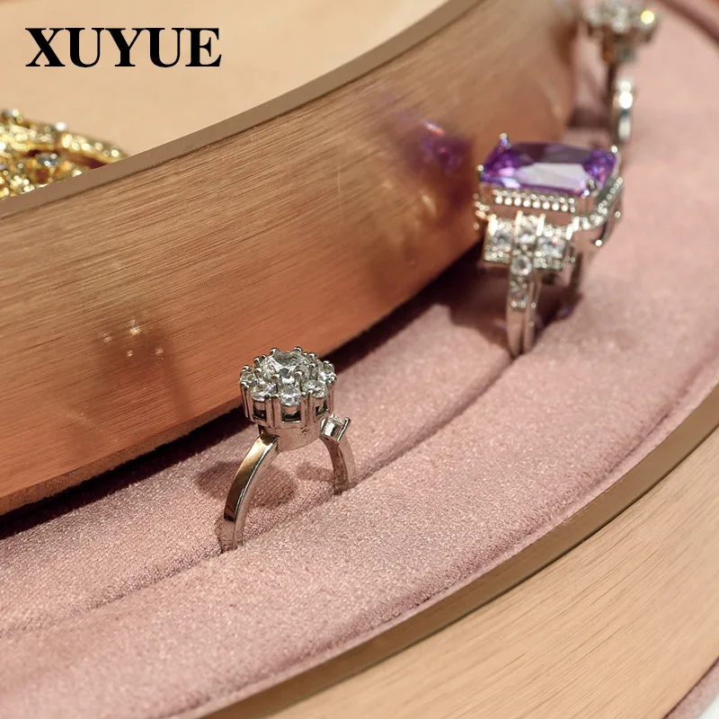 New Jewelry Tray Metal Oval Jewelry Props Display Jewelry Tray Jewelry Look Pallet Display Stand Spot