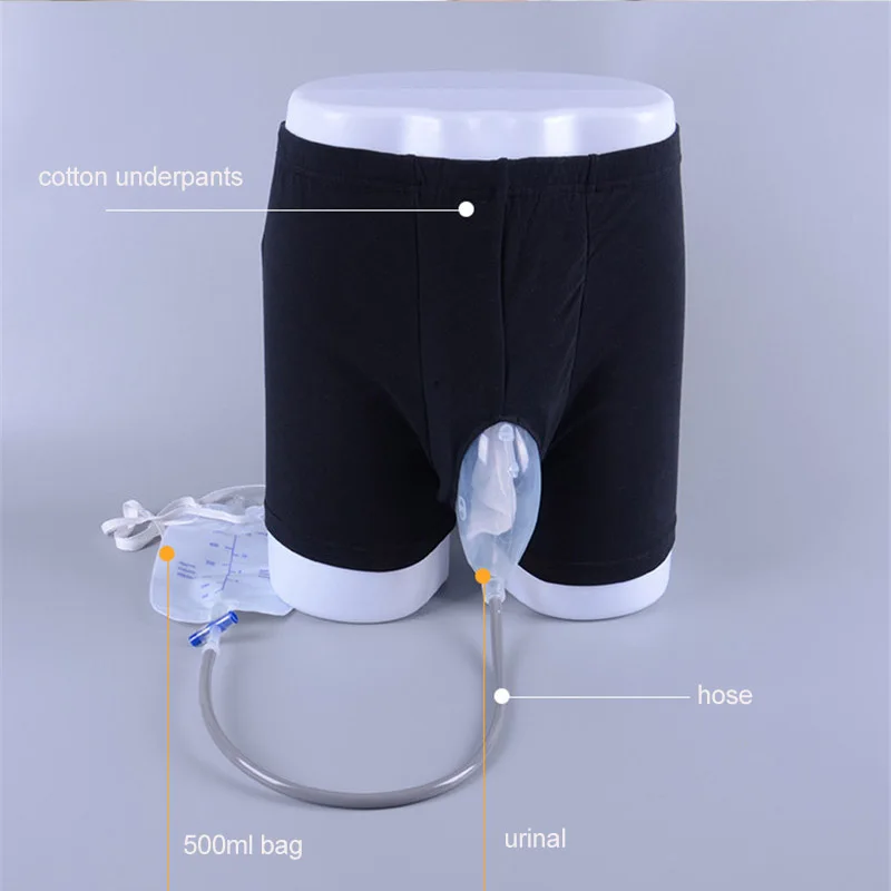 

Portable Urine Collector Urinal Portable Urinary Urinal System With Underwear Urinal Pee Holder Urine Funnel Catheter Bag