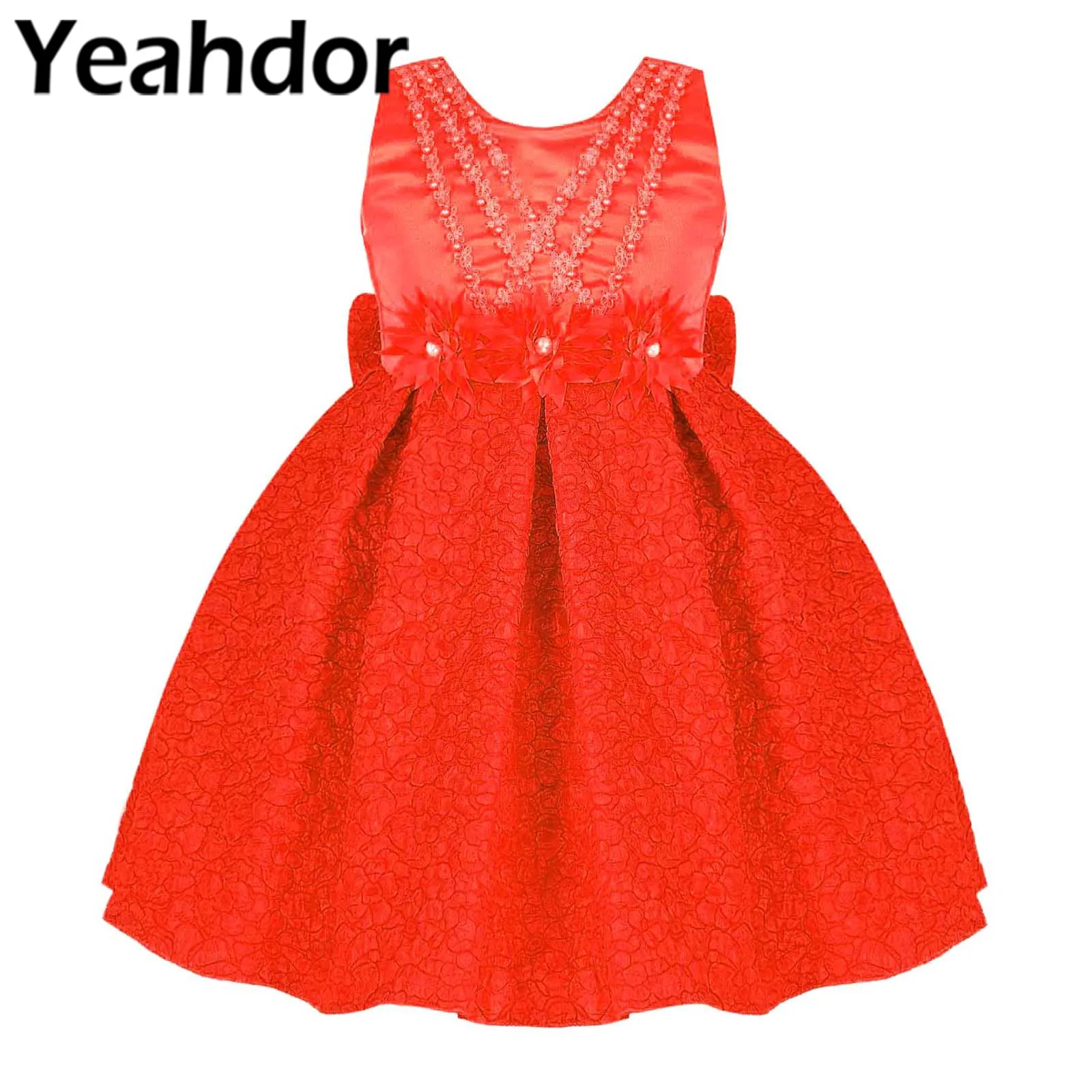 

Lace Flower Girl Dresses Wedding Prom Gown Banquet Birthday Party Dress Girl Princess Dress Kids Costume Petites Filles Robes