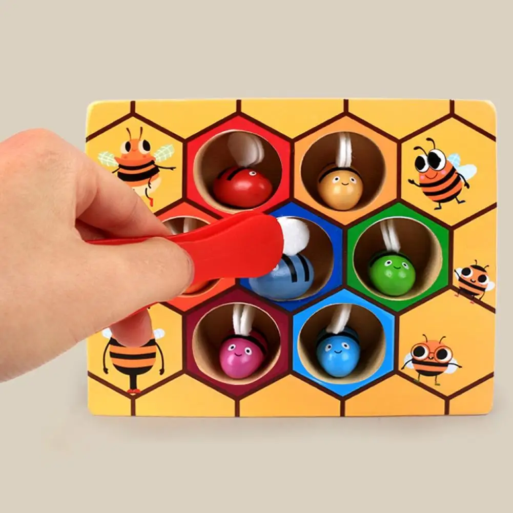 Early Learning Beehive Game Educational Toys Bee Shape Color Cognition Kids Gift | Игрушки и хобби