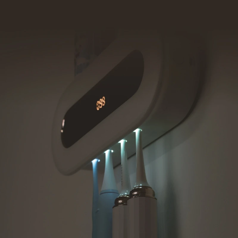 

Bathroom Toothbrush Toothpaste Rack Household Disinfection USB