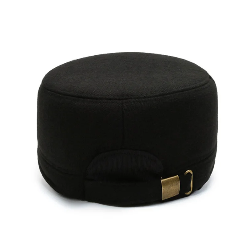 Новинка осенне-зимняя шерстяная плоская шапка 2021 для мужчин среднего возраста