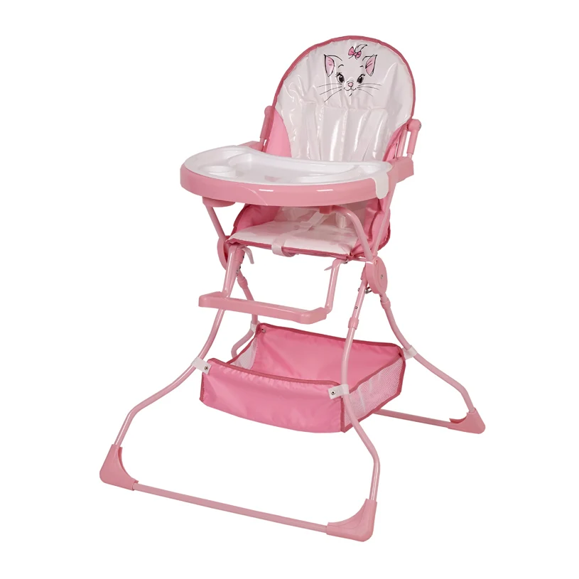 Стульчик для кормления Polini kids Disney baby 252 Кошка Мари розовый | Мать и ребенок