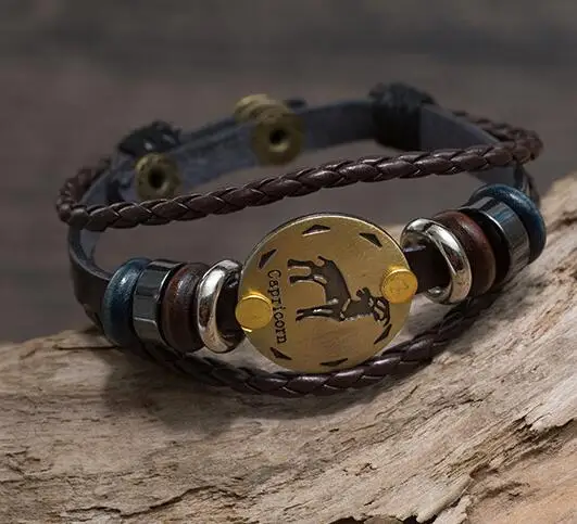 Новая мода 12 ювелирные изделия с созвездиями Козерога Водолей рыбы Овен Телец