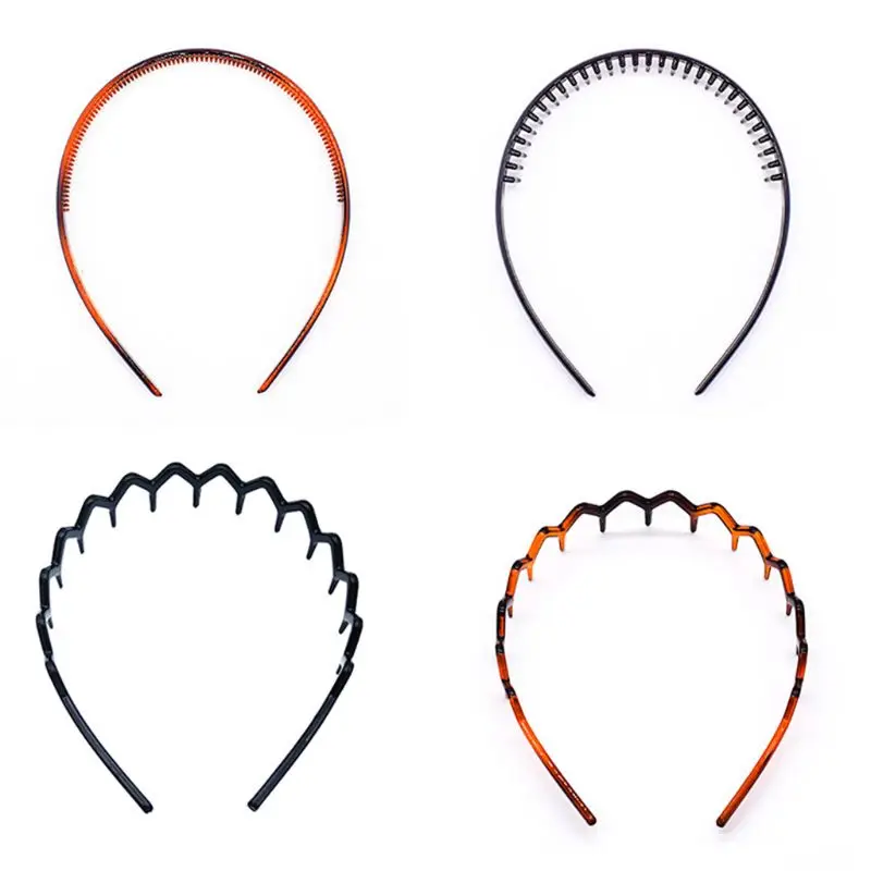 Юнисекс акриловый тонкий ободок Пластик волнистые чередой для применения в