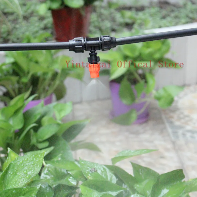 50 шт. оранжевый запотевающий спринклер Регулируемая насадка для полива сада и