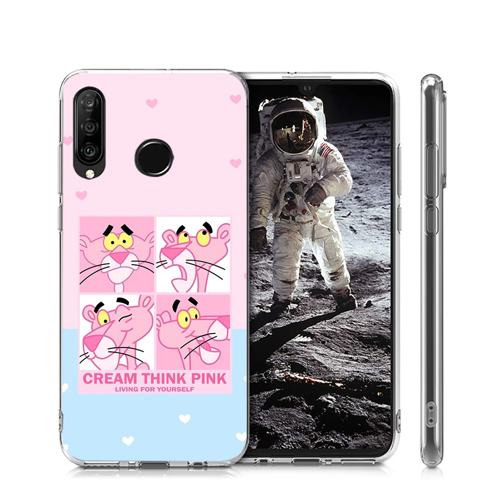 Pink Panther Soft Case for Huawei Mate 30 20 Lite Pro Nova 5i 4 3i 3 Y6 Prime 2018 Y9 2019 |