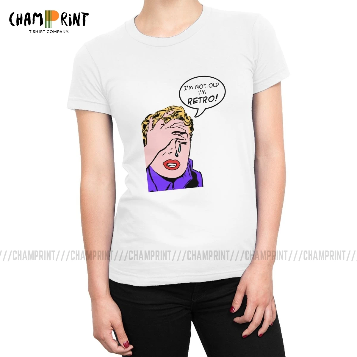 Женская футболка в стиле ретро I'm Not Old модные футболки поп арт топы с коротким