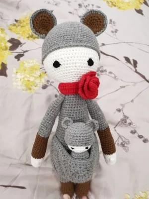 Милая кукла LALALA ручной работы вязаная игрушка подарок лучший подарок на день рождения(готовая, не сделай сам) шерстяная вязаная кукла