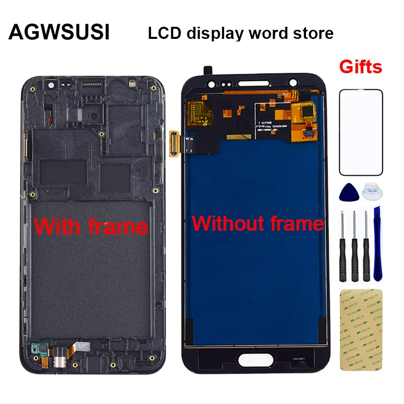 

ЖК-дисплей для Samsung Galaxy J5 2015 LCD J500 J500F J500G J500M J500H J500FN, ЖК-дисплей с сенсорным экраном и дигитайзером в сборе с рамкой