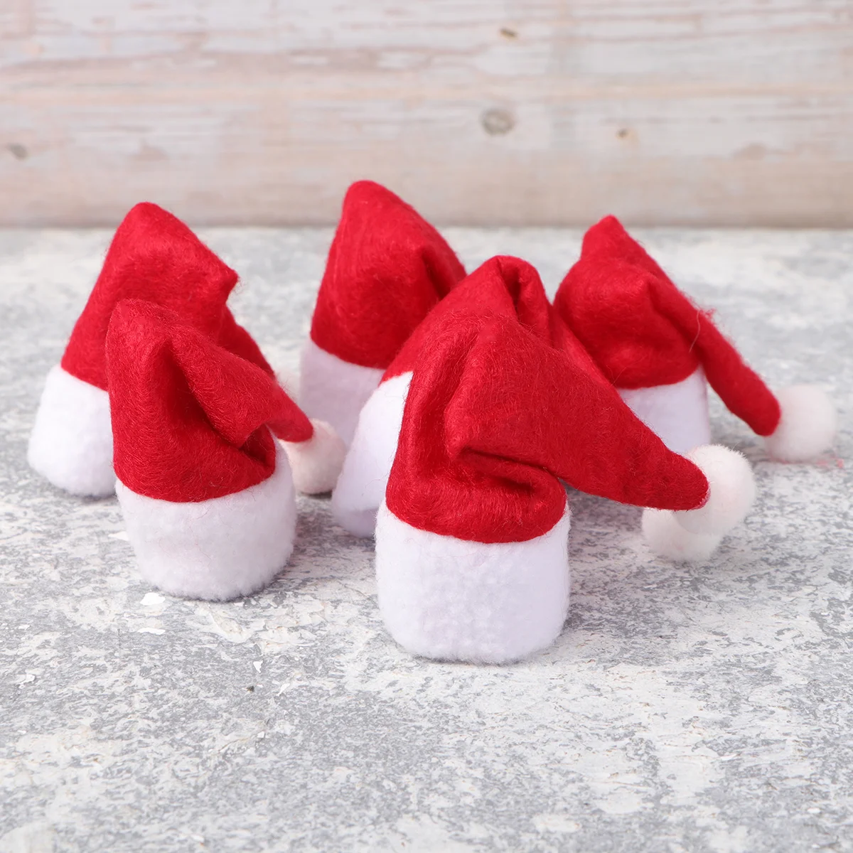 Набор из 6 рождественских крышек для бутылок с шапкой и шарфом милые красные