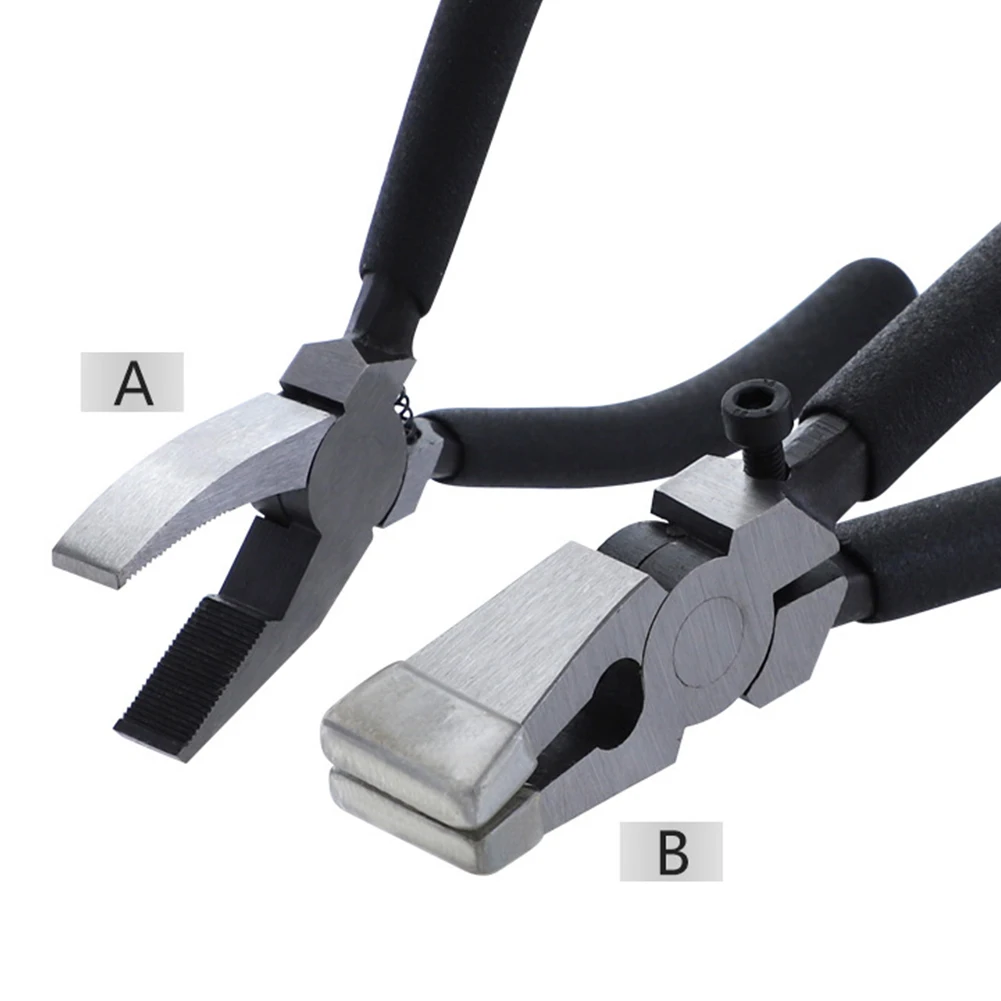 

2pcs Professional Cutting Hand Tool For Trimming Hardware Durable Flat Nozzle Portable Running 6inch 8inch Glass Breaking Plier