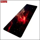 Черный и красный коврик для мыши Starry Universe XXL, игровой Настольный коврик, большой коврик для клавиатуры, игровой коврик для мыши 90x40 см, коврики для ноутбука