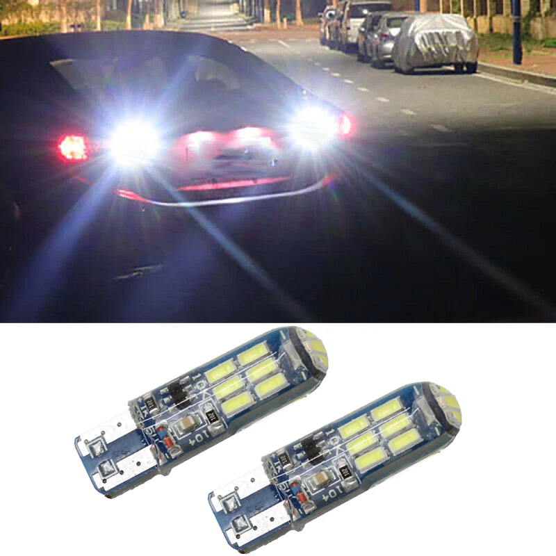 

5pcs T10 W5W led strobe flash silicone gel light 4014 15LED blink Light Bulb Clearance Lights 12V 2 model Lights