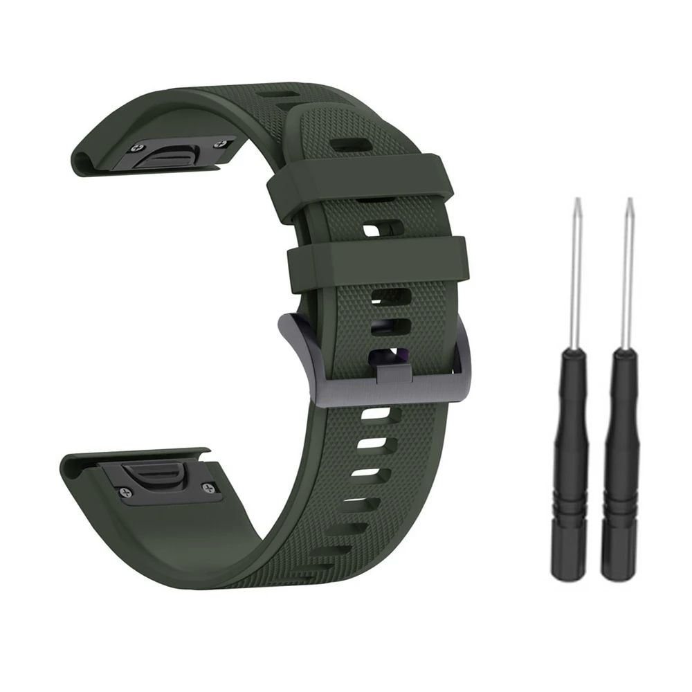 08 Смарт-ремешок для часов Garmin Fenix 3/3HR/5X/5X Plus силиконовые для фитнеса сменный наручный ремешок подходит для запястья 5,70-10,23 дюйма(145 мм-260 мм - Цвет: 08