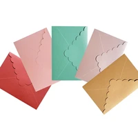 50pcs wholesale envelopes letter wavy pearly triangle champagne wedding invitations stationary party ceremony gift 1116cm