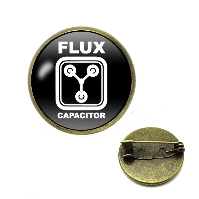 Флюс сжатие Назад в будущее Броши флюс конденсатор Новый физики брошь булавки