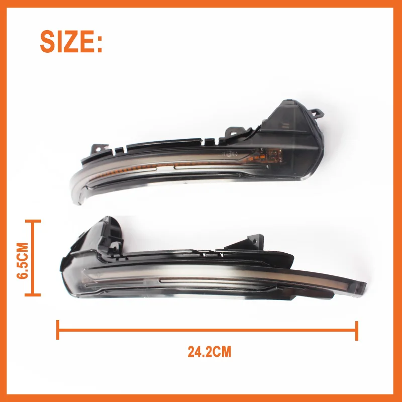 

A Pair Car LED Dynamic Turn Signal Light for Audi A6 RS6 C7 2012 2013 2014 2015 2016 2017 Rearview Side Mirror Indicator Blinker