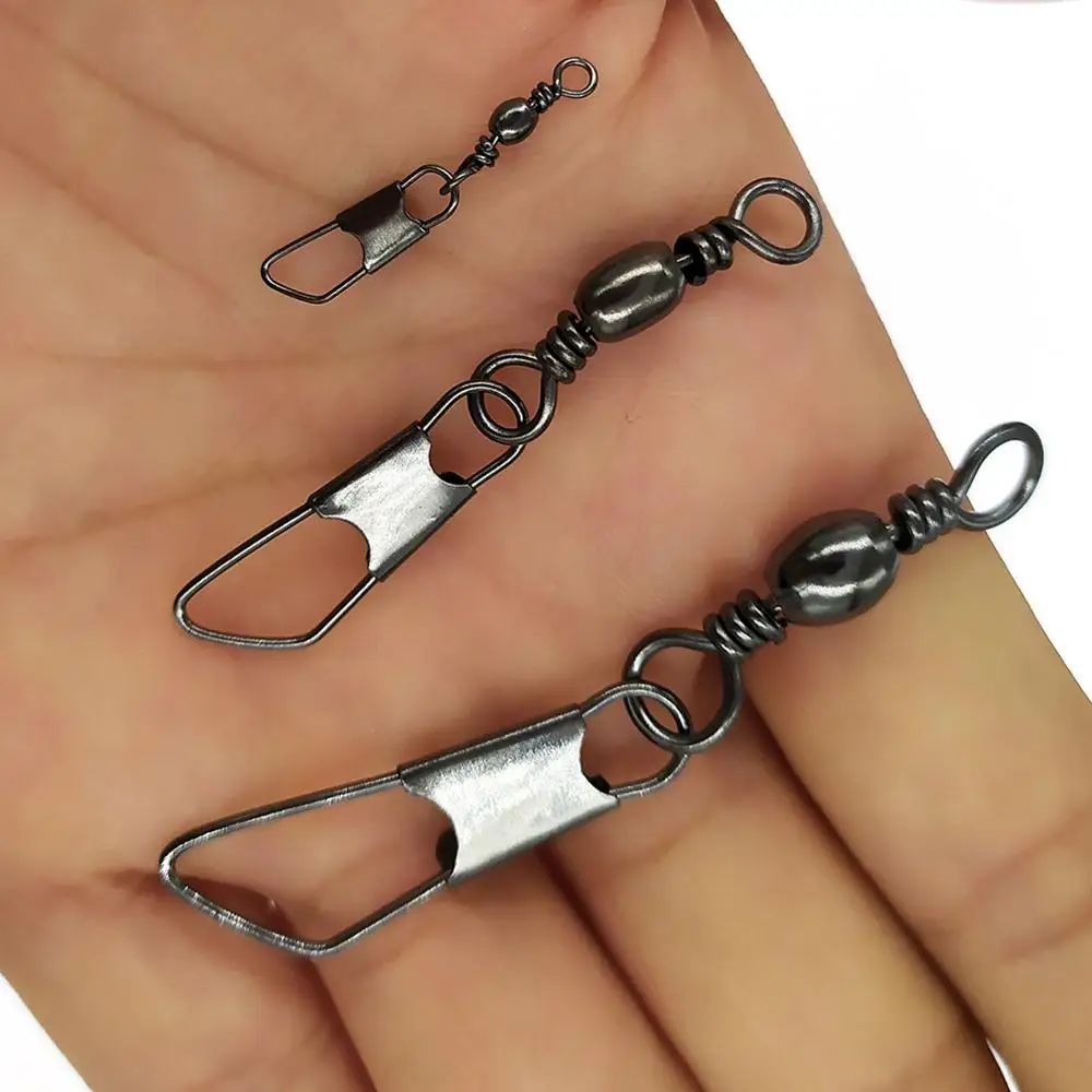 Рыболовный Вертлюг F1002 200 шт./лот с безопасной защелкой рыболовный соединитель