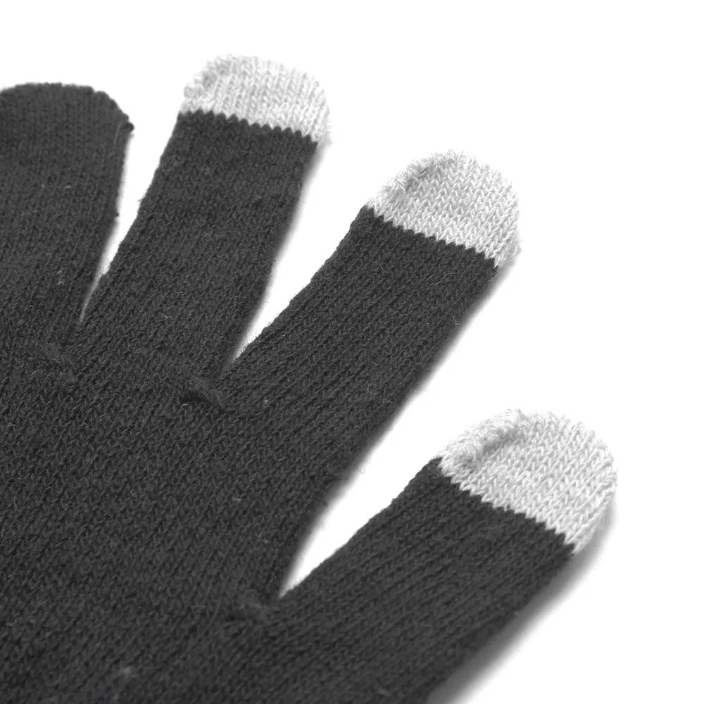 Зимние теплые трикотажные перчатки унисекс для игр и мобильных телефонов