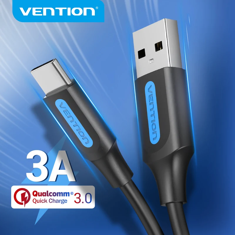 Кабель Vention USB Type C для Huawei Samsung 3A кабель быстрой зарядки и передачи данных 3 0 Xiaomi 10