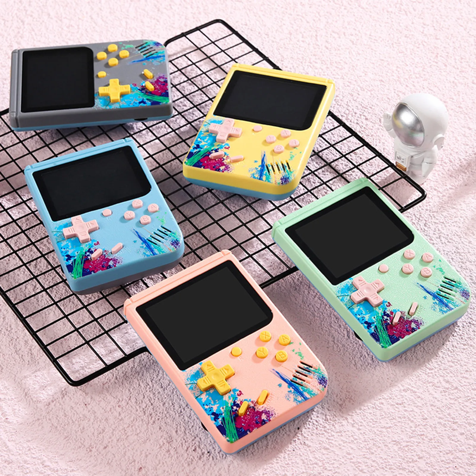 Портативная игровая консоль Macaron 5 цветов 500 в 1 | Игрушки и хобби