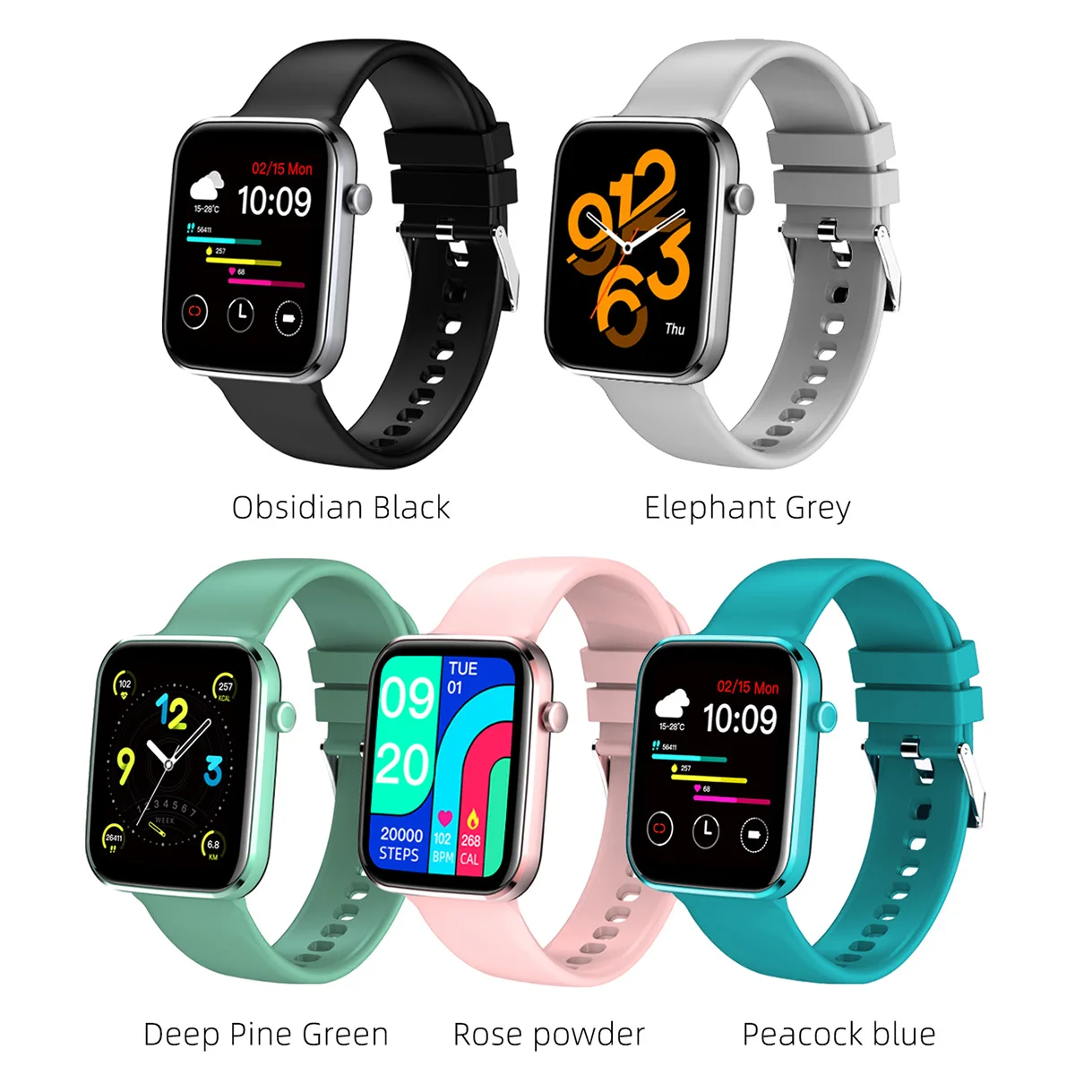 

2021 New Z15 Full Touch Screen Smart Watch 1.69 Inch 240*280 Resolution IP67 Waterproof Heart Rate Sleep Monitoring Smart Watch