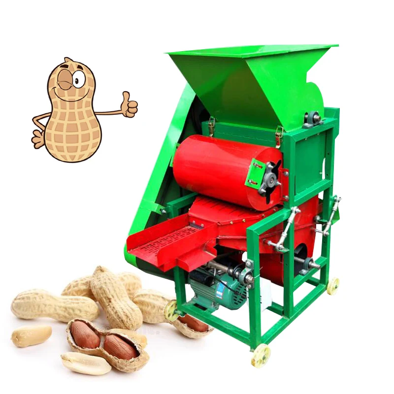 

New Grain peeling groundnut decorticator peanut thresher peeling shell removing machine small peanut sheller machine 2200W