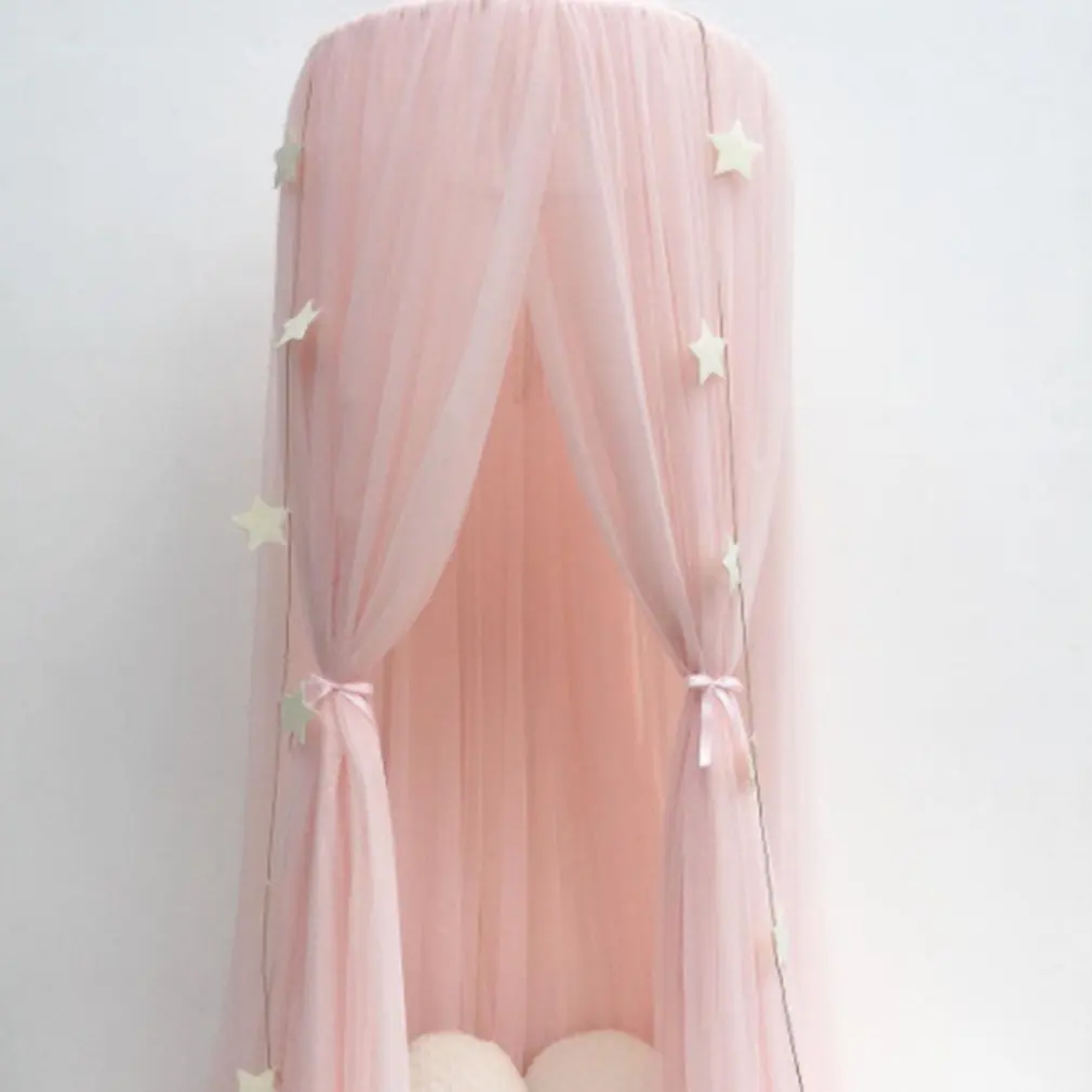 Висячие детские постельные принадлежности купольная кровать навес хлопок