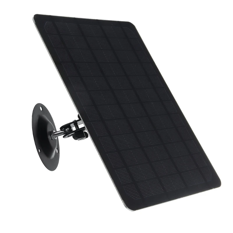 

10W Micro USB Solar Panel 2000mAh 360° Rotation Waterproof Wall Mounted Monocrystal Silicon Solar Plate for USB Camera