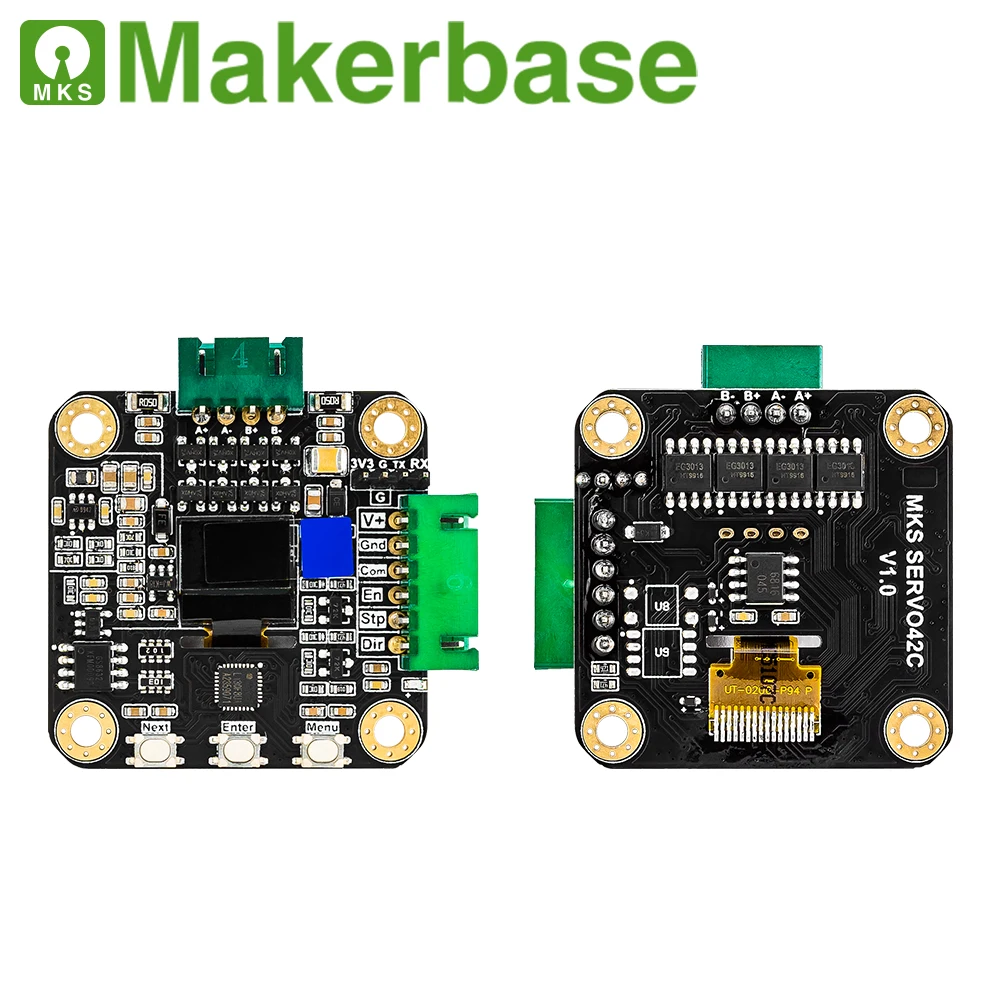 Драйвер шагового двигателя Makerbase MKS SERVO42C PCBA NEMA17 с замкнутым контуром детали для