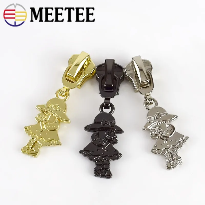 10 шт. Meetee 3 #5 # сплав молния слайдер съемник головы ремонтные комплекты для