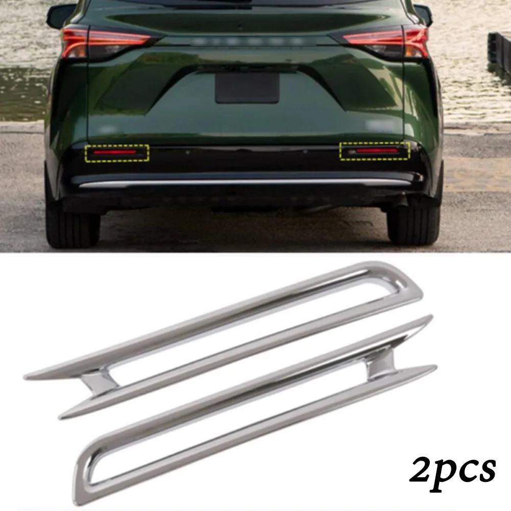 

2pcs Fog Lamp Cover Trim Accessories Chrome Brand New Durable Hot Sale