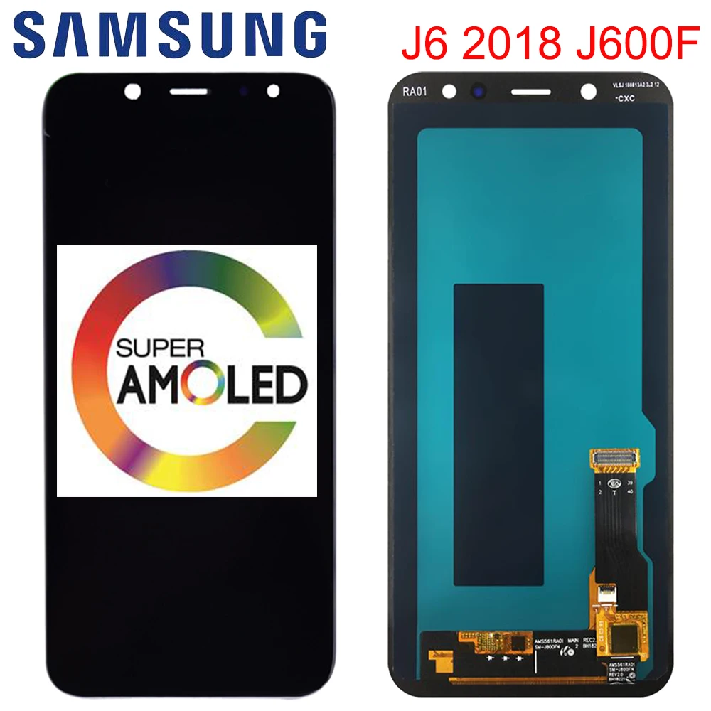 Оригинальный 5 6 ''Super AMOLED ЖК дисплей для Samsung Galaxy J6 2018 J600F J600 с сенсорным экраном
