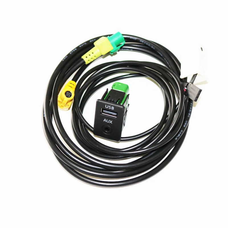 DAZOO Автомобильный USB AUX аудио кабель переключатель штекер для Passat B6 B7 CC Touran POLO Facelift