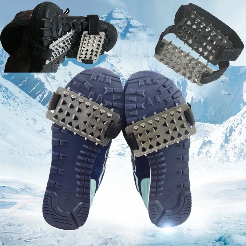 2019 мужская обувь ледяной захват снежный ледяные бутсы шипы противоскользящие