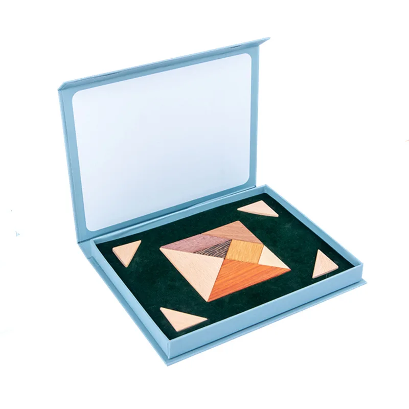 Магнитный Танграм пазл 3D головоломка Монтессори обучающая игрушка доска для