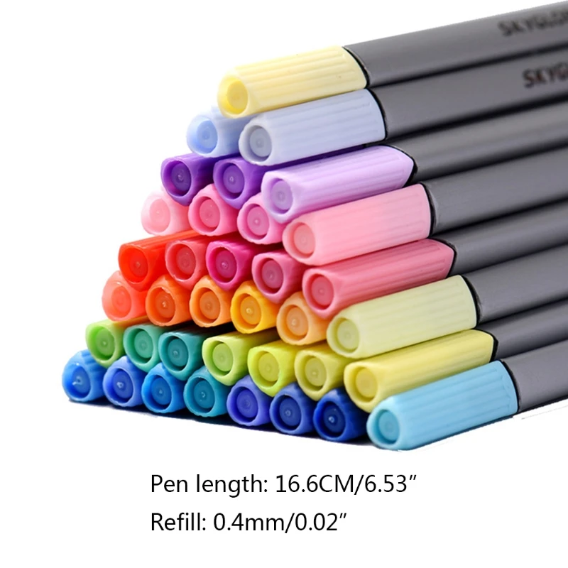 

20/24/48/72/102Pcs 0.4mm Fine Tip Point Marker Drawing Pen Set Fineliner Color Pens with Metal Storage Case for Adult Coloring