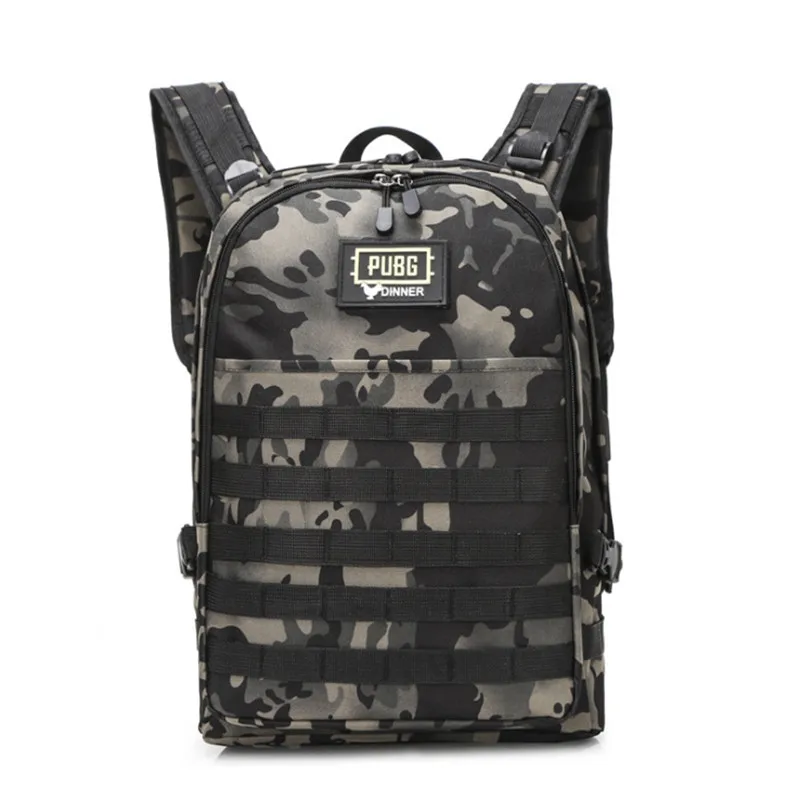 Black Camouflage PUBG рюкзак многофункциональный игровой периферийный рюкзак уровень 3 пакет Студенческая сумка для ноутбука студенческий рюкзак большой емкости - Цвет: Black Camouflage