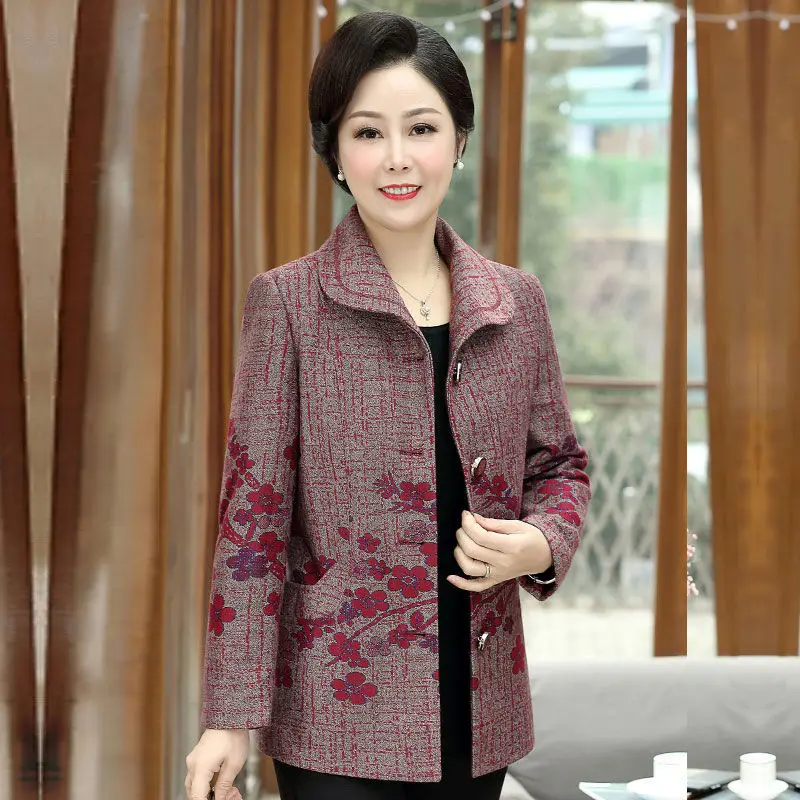 Новинка 2020 демисезонная куртка для пожилых женщин тонкий свободный кардиган