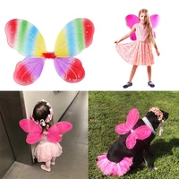girls butterfly fairy and angel wings for kids for garden parties birthday favors halloween costumes apparel accessories