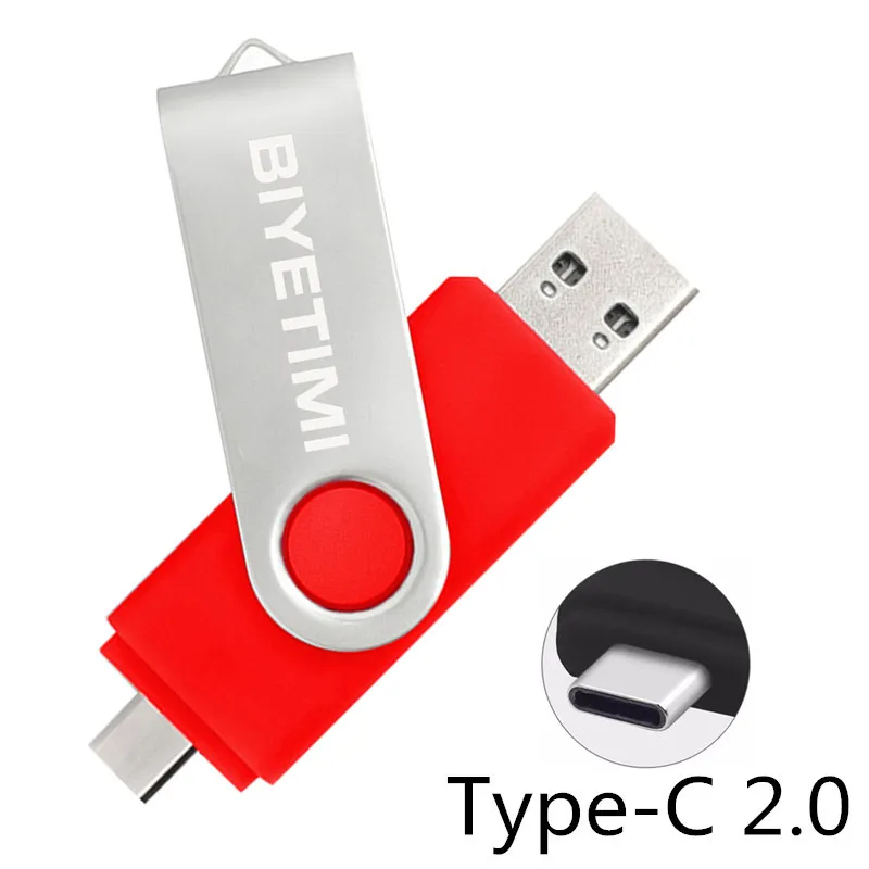Usb флеш-накопитель Biyetimi Type-C OTG 128 32/64/2 0 ГБ usb флэш-накопитель карта памяти для